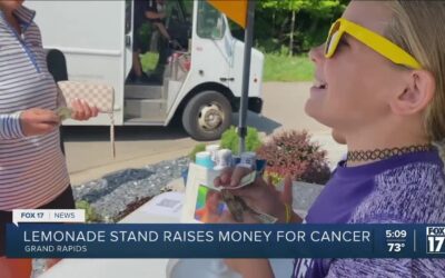 Grand Rapids neighborhood lemonade stand sees success, raises money for childhood cancer