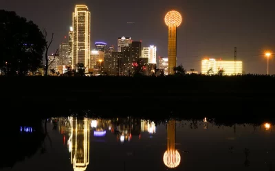 Dallas skyline goes gold for childhood cancer awareness