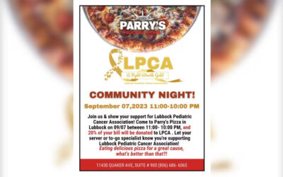 Lubbock Pediatric Cancer Association partners with Parry’s Pizzeria and Taphouse for fundraiser