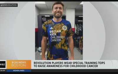 Revolution players raise awareness for childhood cancer with special pregame shirts