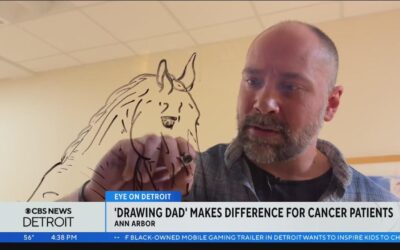 Dad brings color, joy to cancer unit at Mott Children’s Hospital in Ann Arbor