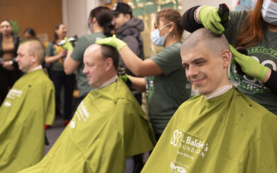 Going bald for children’s cancer research